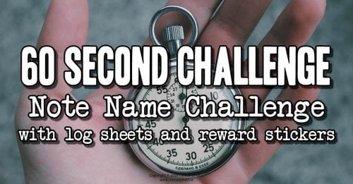 60 second note naming challenge