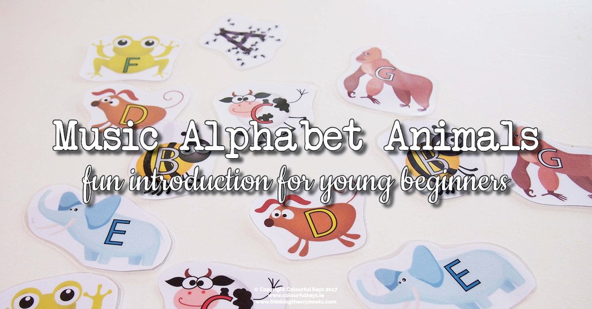 Music alphabet animals