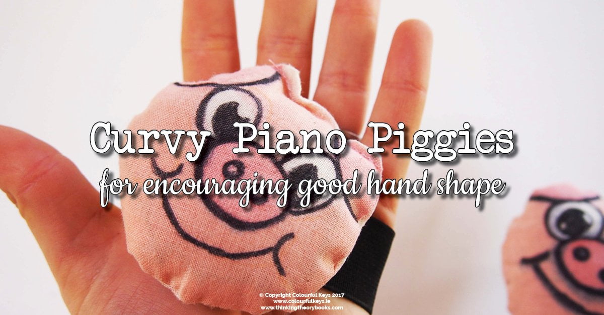 Curvy piggies for piano hand shape