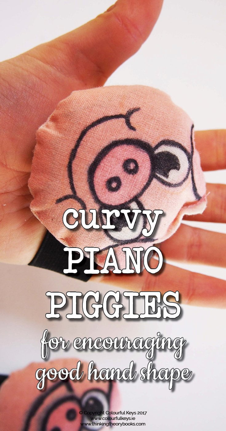 Curvy piggies for piano hand shape