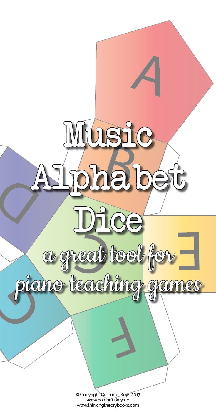Musical alphabet dice