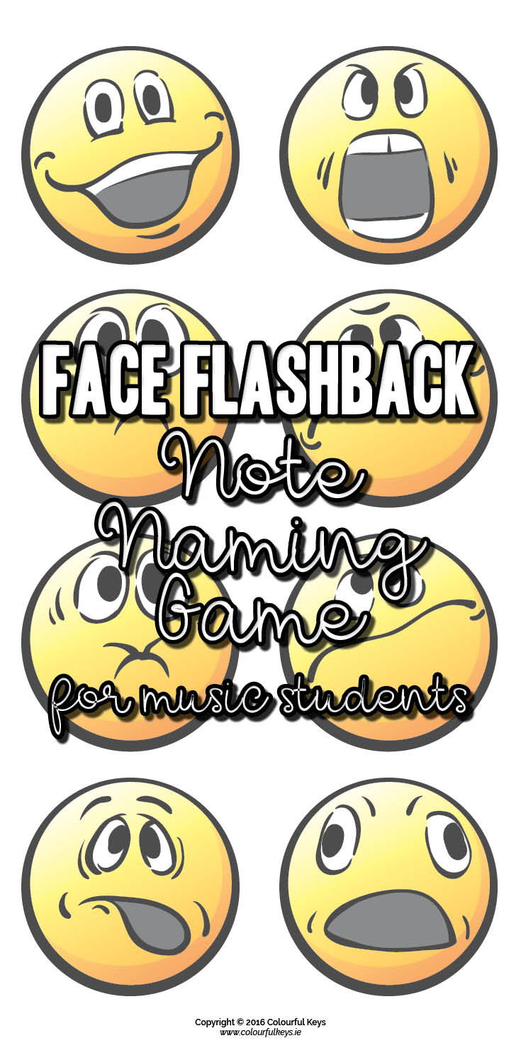 Face flashback middle C note names game