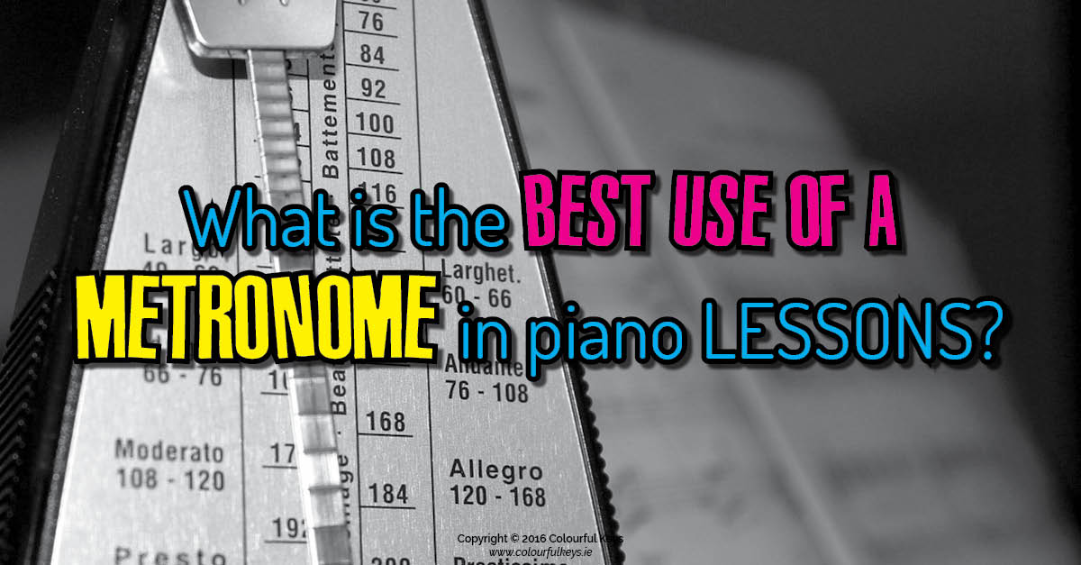 Piano practice with metronome