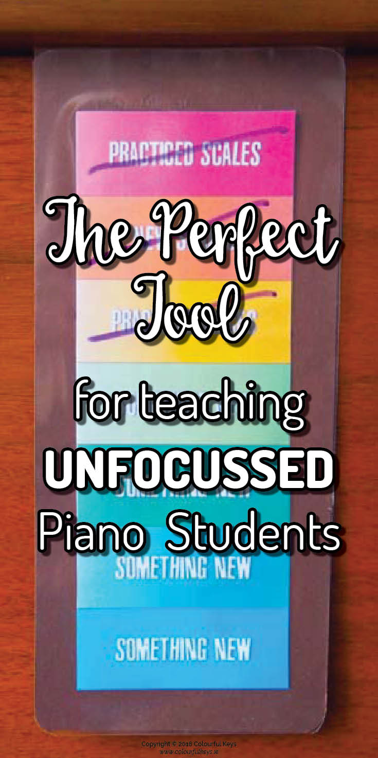 Piano lesson focus tool