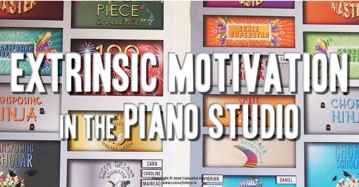 Motivation board piano studio