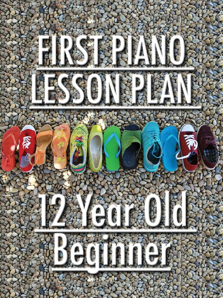 First piano lesson with a 12 year old beginner