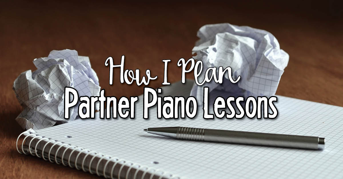 Lesson plans for partner piano lessons