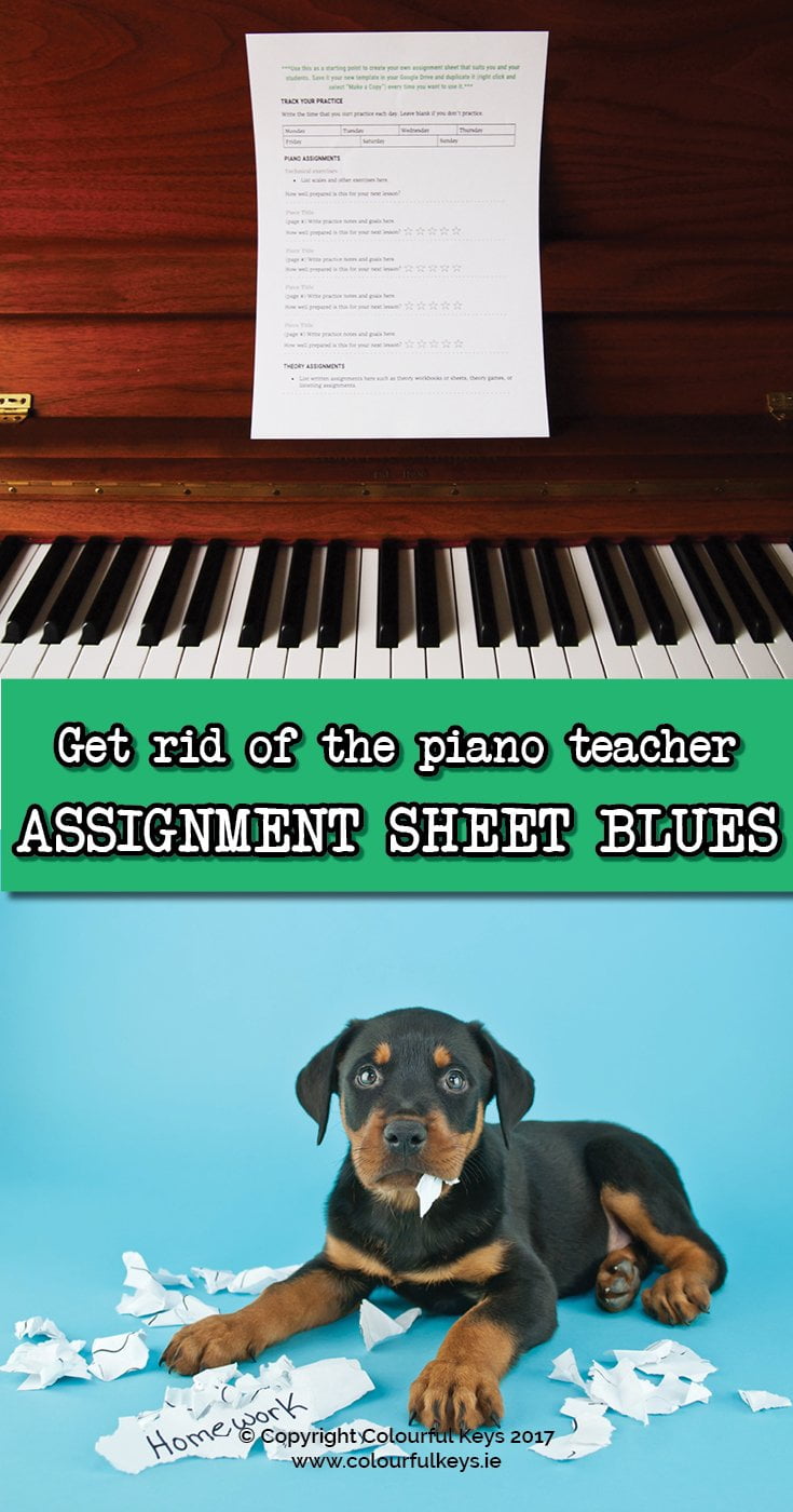 A great way to lesson plan for piano lessons
