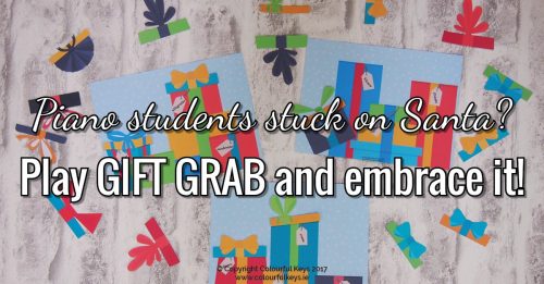 Gift Grab A Festive Fun Game for Intermediate Piano Students