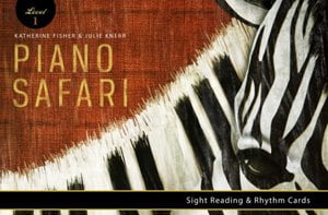 Piano Safari sight reading cards