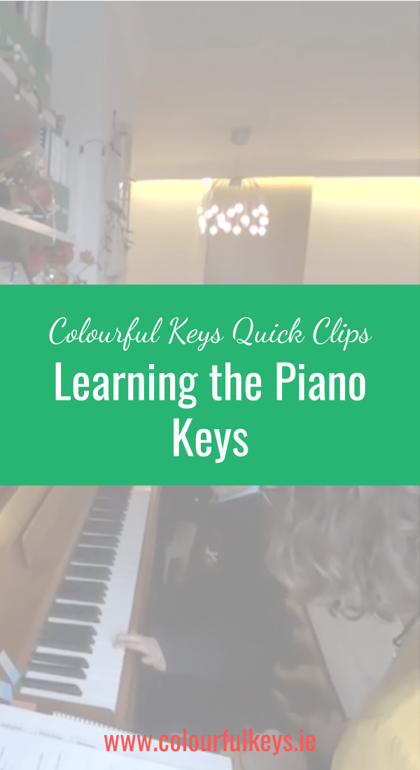 CKQC022_ Learning piano keys with the CDE and FGAB songs from Piano Safari Pinterest