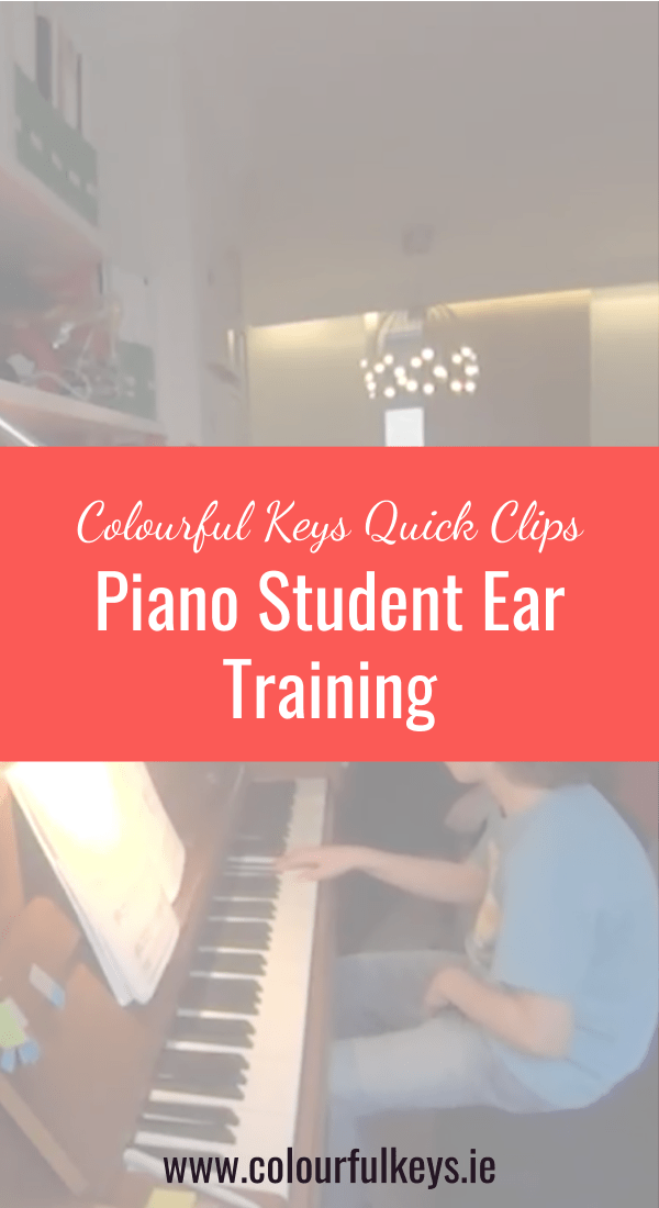 CKQC037_ Beginner piano student ear training with melody playbacks Blog Post Image Template Pinterest 2