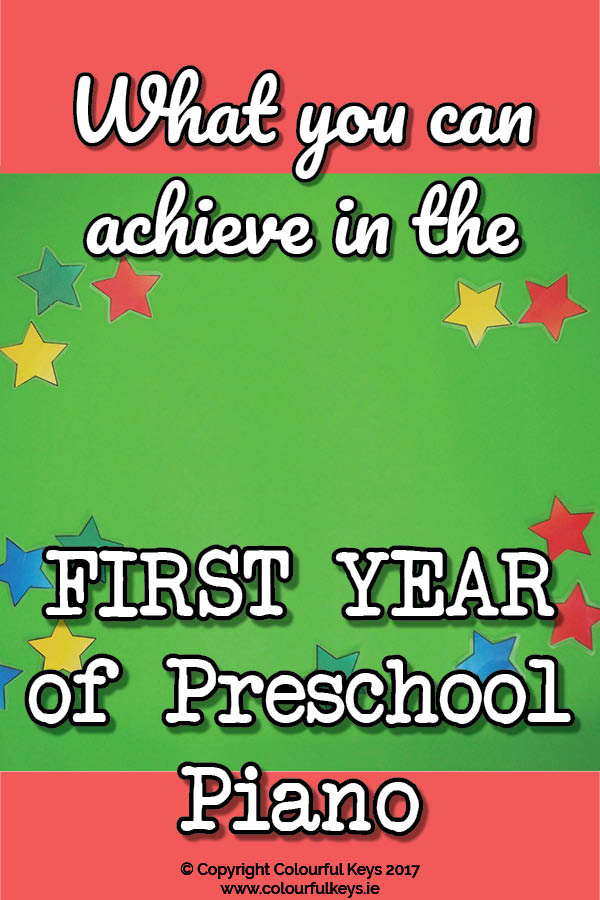 First Year Goals for a Preschool Piano Student3