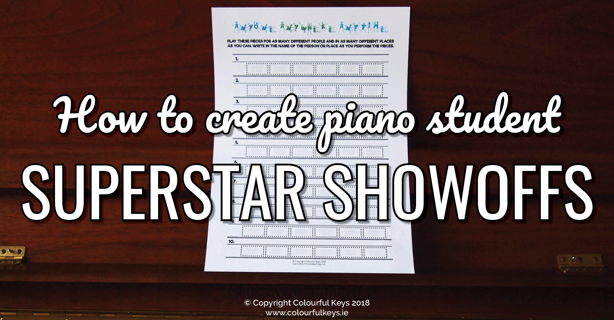 How to Create Piano Student Showoff Superstars2
