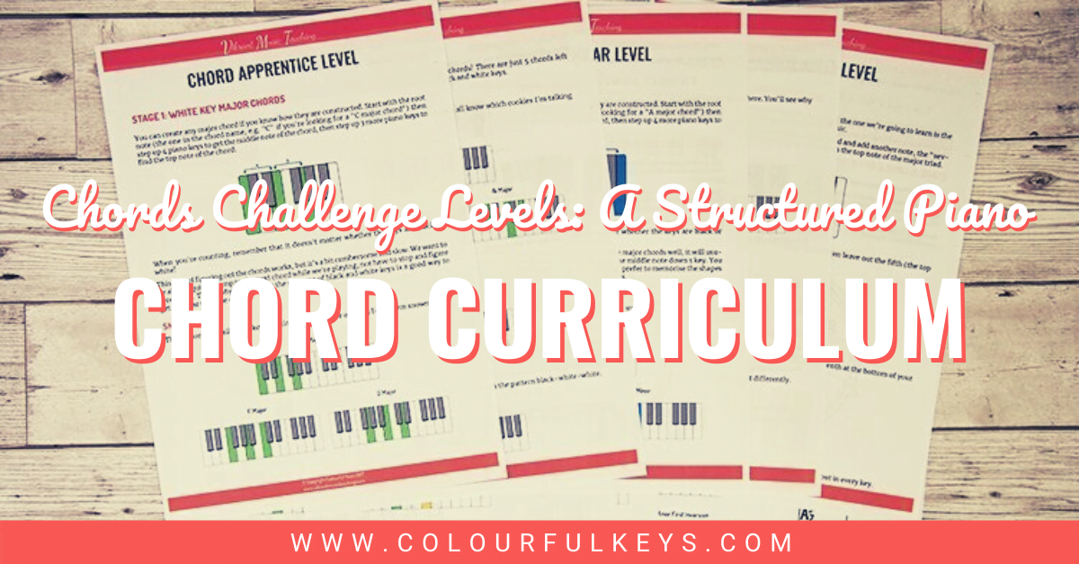 Chords Challenge Levels A Structured Piano Chord Curriculum 1
