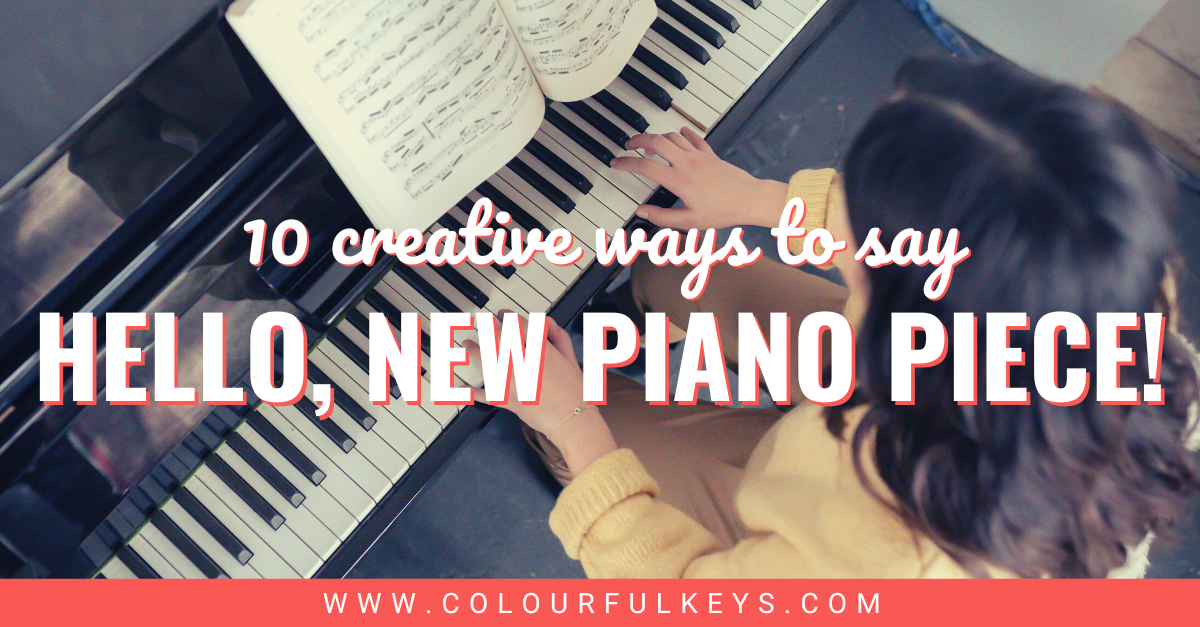 introduce piano piece to students