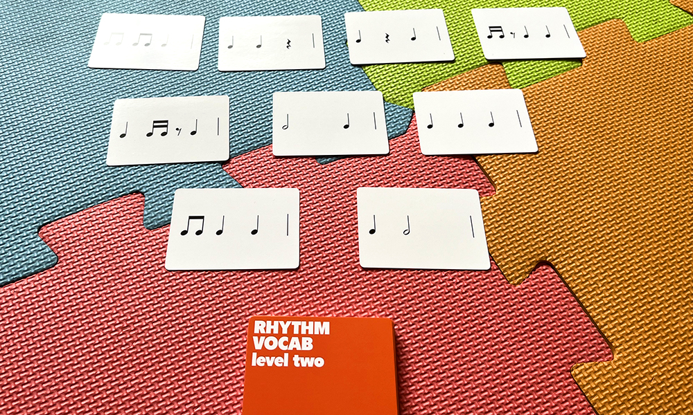 rhythm vocab 2 on playmat