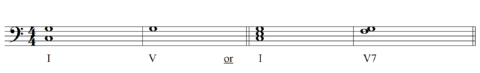 chord progression example for teaching piano improvisation