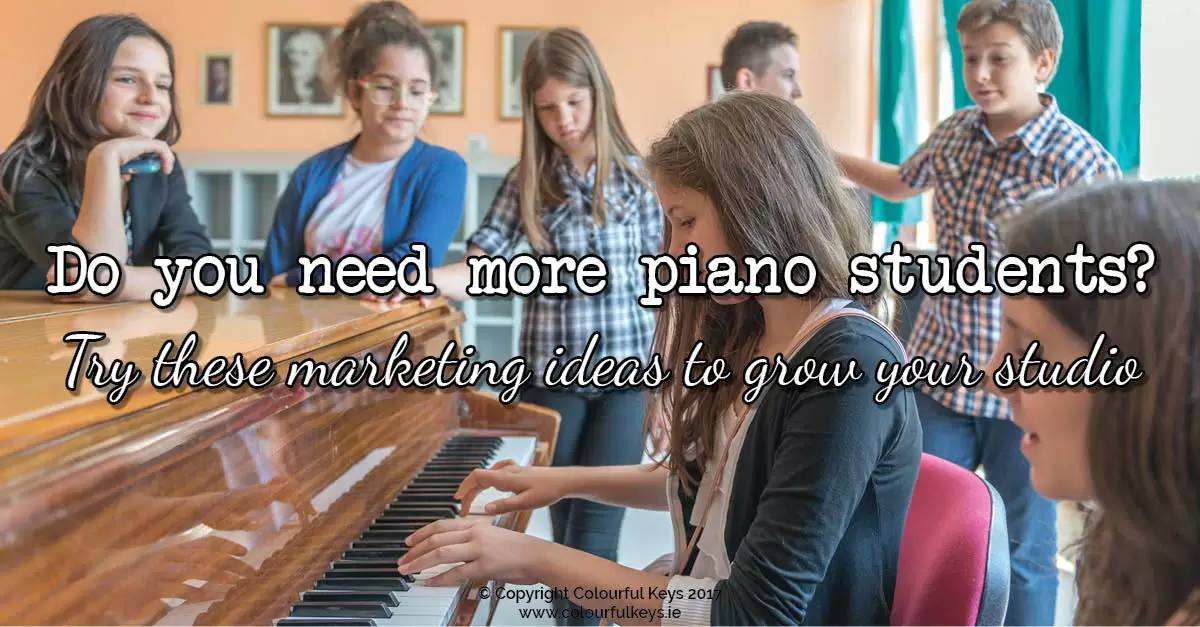 piano studio marketing