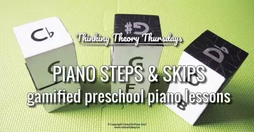 Stepping and Skipping on the Keys in Preschool Piano Lessons