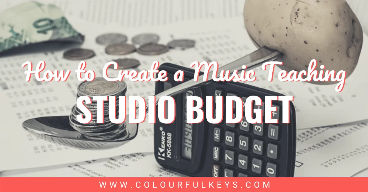 How to create a music teaching studio budget